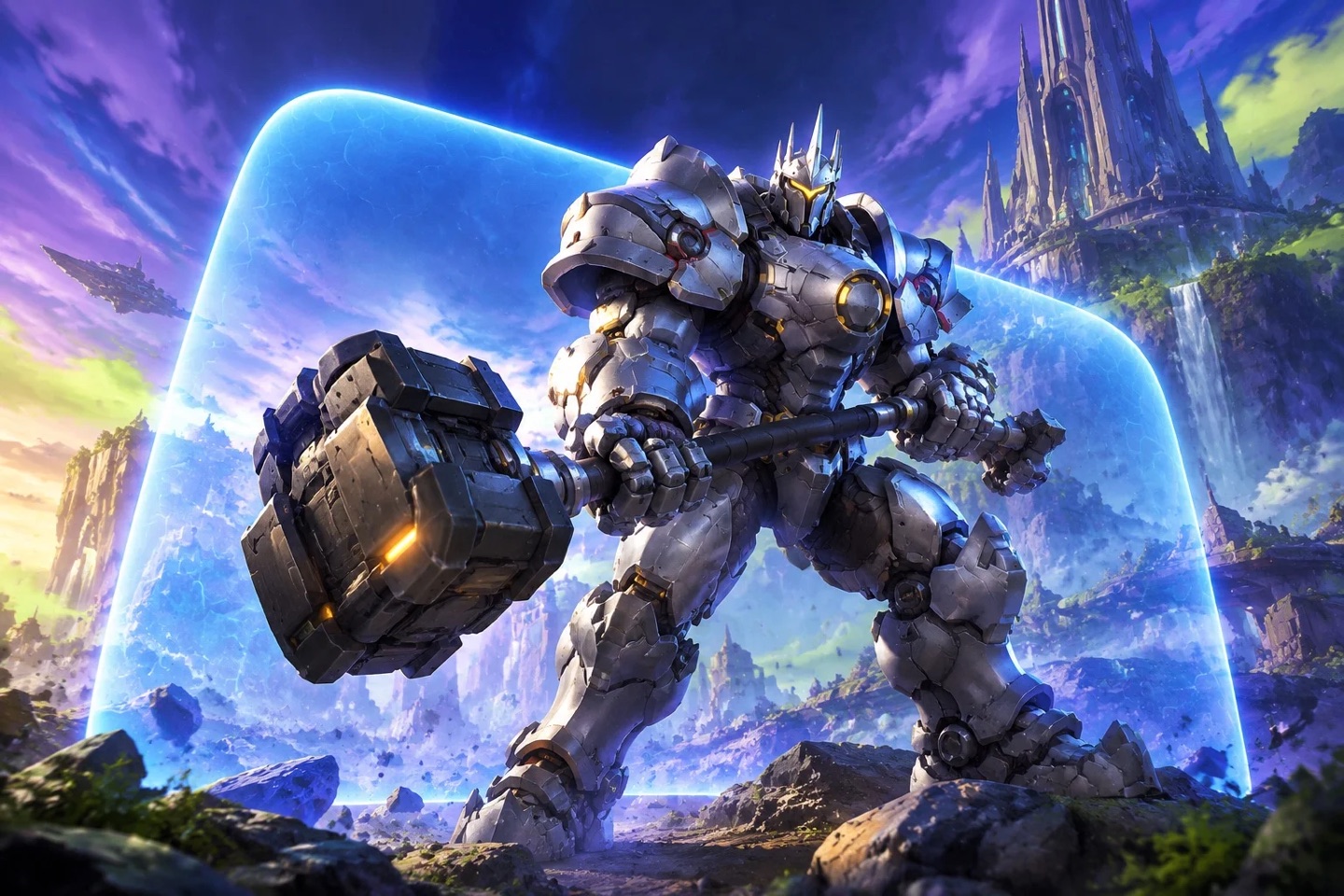 Original fan illustration introducing the tank role
